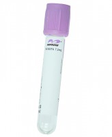 Пробирка вакуумная 1 мл, 13х75 мм (для гематологических исследований) с ЭДТА К2, фиолетовая крышка, Improve