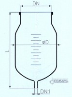 Реактивный сосуд ПЗ/РК со шкалой (50 л)