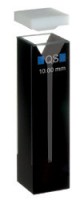 Кювета абсорбционная Hellma 108.002B-QS кварцевая, оптический путь 10 мм, черные боковые стенки и основание
