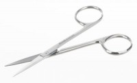 Ножницы для микроскопии прямые, длина лезвия 30 мм, общая длина 100 мм, нержавеющая сталь, Bochem
