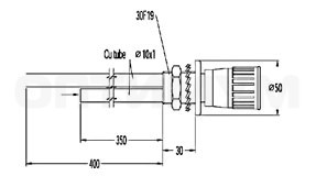 Выносной вентиль и выпускной патрубок для технического (N2) газа LOIP 13324-2/13310-0