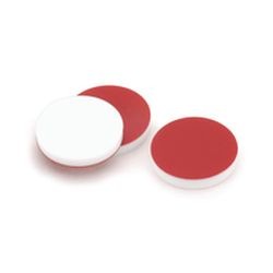 Септа 13 мм, силиконовая белая PTFE/Red, 1 мм, 100 шт./уп., ALWSCI Technologies