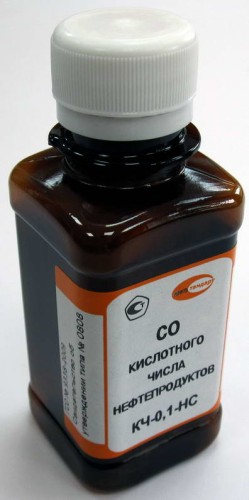 КЧ-0,1-НС ГСО 9338-2009 диапазон 0,09– 0,11 мг КОН/г флакон (100 мл)