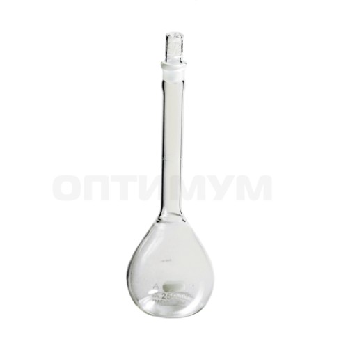 Колба мерная, 500 мл, d 100 мм, класс А, крышка 19, сертиф., 1 шт, Pyrex (Corning)