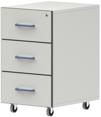 Тумба подкатная из меламина с 3 ящиками ЛАБ-PRO ТПЯ3 40.50.67