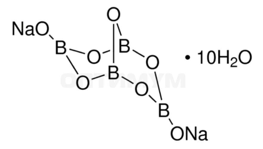 Натрий тетраборнокислый 10-водный, 102,62%, ACS, CAS 1303-96-4, Импорт