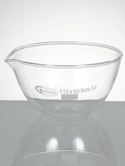 Чаша выпарительная, кварц, 95×36 мм, 1 шт./уп., Glassco, Индия