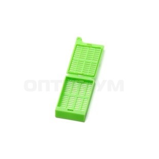 Кассета гистологическая с крышкой, 40х28х6 мм, 500 шт./упак., Sovtech