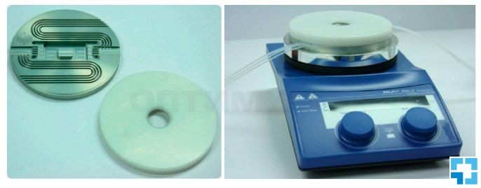 Адаптер для нагрева чипа, закрепленного в интерфейсе H, Dolomite Microfluidics