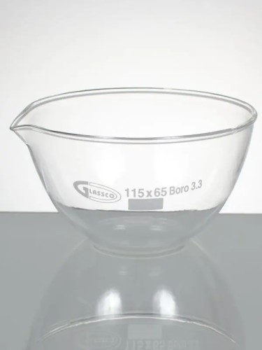 Чаша выпарительная, кварц, 75×27 мм, 5 шт./уп., Glassco, Индия