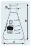 Колба Эрленмейера 50 мл, стекло, до 500°C, узкое горло, 10 шт/уп, DWK Life Sciences (Duran, Wheaton, Kimble)