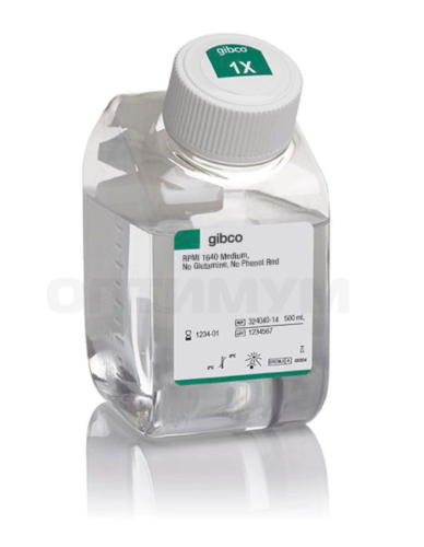 Среда RPMI 1640, без глутамина, без фенолового крсного, без ХЕПЕС, Thermo FS