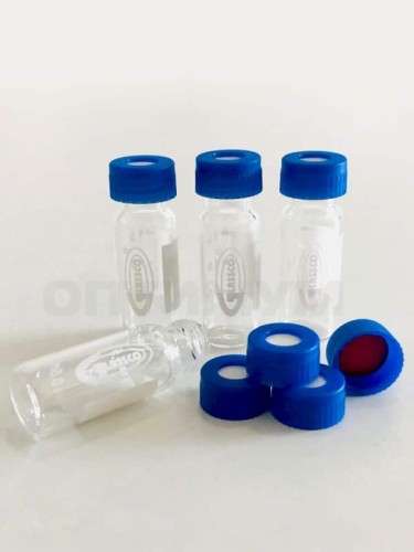 Крышки, винтовая 9-425, ПП, с отверстием, синяя, PRE-SLIT, 100 шт./уп., Glassco