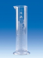 Цилиндр мерный VITLAB, 1000 мл, класс B, рельефная шкала, SAN