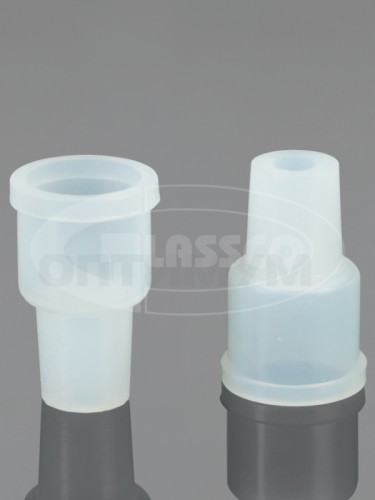 Муфта переходная силиконовая, с зазубринами, Glassco