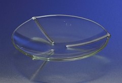 Стекло часовое, d 75 мм, ребристое, для стакана 250 мл, 12 шт./уп., Corning