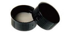 Крышка, 24-400, ПП, черная, без отверстия, с септой натуральный PTFE/белый силикон, 1,5 мм, ALWSCI Technologies