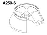 Ротор угловой, 8000 об/мин, 9896 g, 6×250 мл, дно круглое, с крышкой, для центрифуги Combi R515, Hanil, Корея