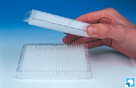 Планшет фильтрационный, 384 лунки, объем 100 мкл, стекловолокно, GF/C, Unifilter, Whatman (GE)