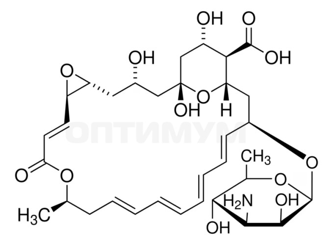 Пимарицин из Streptomyces chattanoogensis, не менее 95% (HPLC), CAS 7681-93-8, Merck (Millipore, Sigma-Aldrich, Supelco)