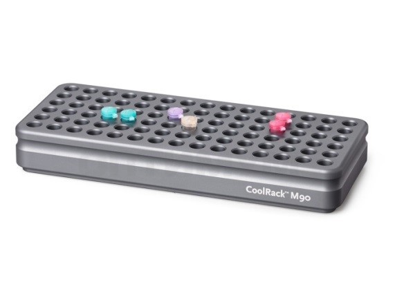 Штатив CoolRack M90, для пробирок объемом 1,5/2 мл, 90 мест, с нумерацией строк и столбцов, Corning (BioCision)