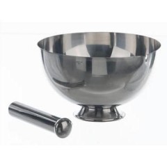 Ступка стальная без пестика, 250 мл, d 100 мм, 1 шт, Bochem