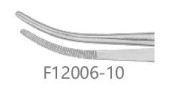 Пинцет хирургический изогнутый 100 мм, бранши 1,0 х 20 мм, Cvd, 1 шт., RWD Life Science