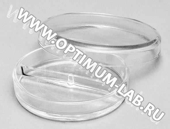 Чашка стеклянная ЧМ 100х20, 2-х секционная