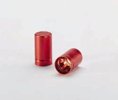 Крышки алюминиевые, без ручки, с внешним зажимом, для культуральных пробирок, d внут. 28 мм, d внеш. 30 мм, красные, 100 шт./уп., Schuett