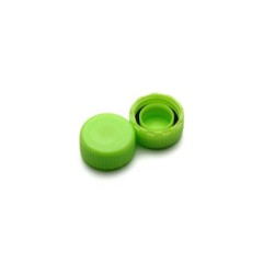 Крышки для пробирок резьбовые, стерильные, зеленые, 500 шт./уп., Sovtech