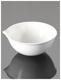 Чаша выпарительная, фарфор, 120 мл, 94×42 мм, Glassco