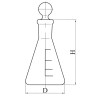 Колба КН-1-750-29/32 ПМ ТС со шкалой ГОСТ 25336-82
