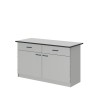 Стол лабораторный ЛАБ-PRO 150.65.90 на опорных тумбах, рабочая поверхность - LAMINAT