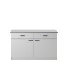 Стол лабораторный ЛАБ-PRO 150.65.90 на опорных тумбах, рабочая поверхность - LAMINAT