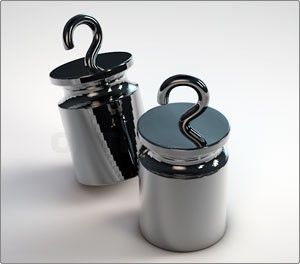 Гиря цилиндрическая с двумя крючками специальная 150 г F1