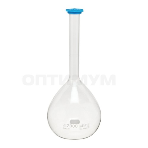 Колба мерная, 2000 мл, класс В, колпачок, Pyrex Vista, 4 шт., Pyrex (Corning)
