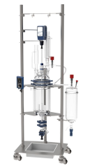 Реактор химический 30 л, EZChem, DN300, с рубашкой, с верхнеприводной мешалкой OHS.4DF, Wiggens