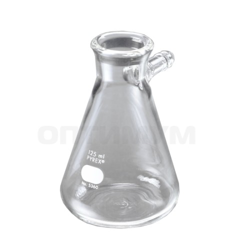 Колба Бунзена, 50 мл, горловина 23 мм, микро, 6 шт./уп., 12 шт./кор., Pyrex (Corning)