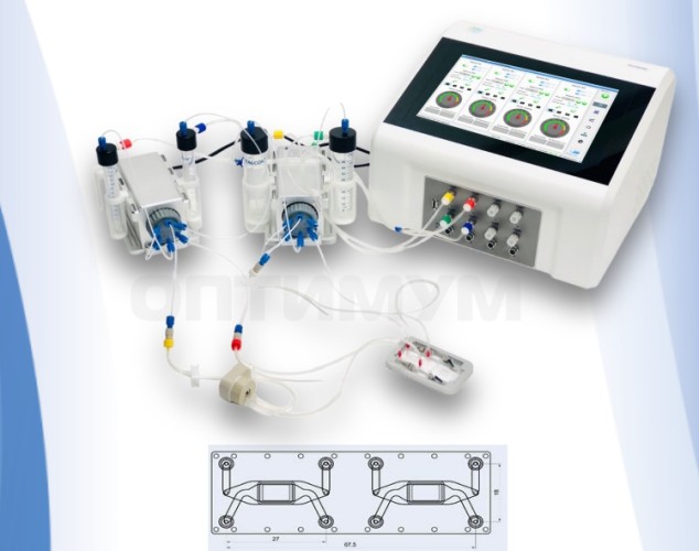 Система перфузии iFlow Organ-on-a-Chip, циркуляционная, многоканальная, контроллер с сенсорным экраном, Suzhou Precigenome