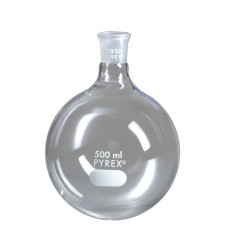 Колба круглодонная, 50 мл, d 49 мм, шлиф 24/40, 12 шт./кор., Pyrex (Corning)