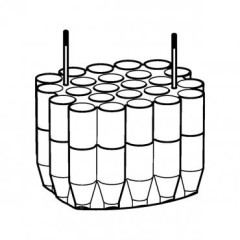 Адаптер 24×15 мл/24×5 мл Eppendorf, макс. 4402g, для бакет-ротора S-4xUniversal-Large, 2 шт/уп, Eppendorf