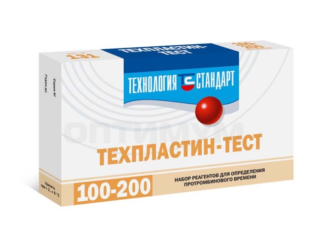 Техпластин-тест (без плазмы 100 определений)