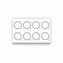 Карточка-планшет на 8 белых лунок, 50 шт./уп., 3500 шт./кор., Sovtech, Россия