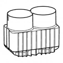 Адаптер 2×175-225 мл, макс. 4099g, для бакет-ротора S-4xUniversal-Large, 2 шт/уп, Eppendorf