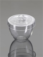 Тигель высокий, 50 мл, кварц, c крышкой, 2 шт./уп., Glassco