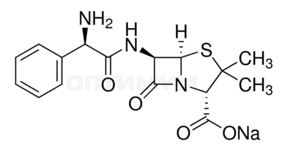Ампициллин натриевая соль, 85%, CAS 69-52-3, Servicebio
