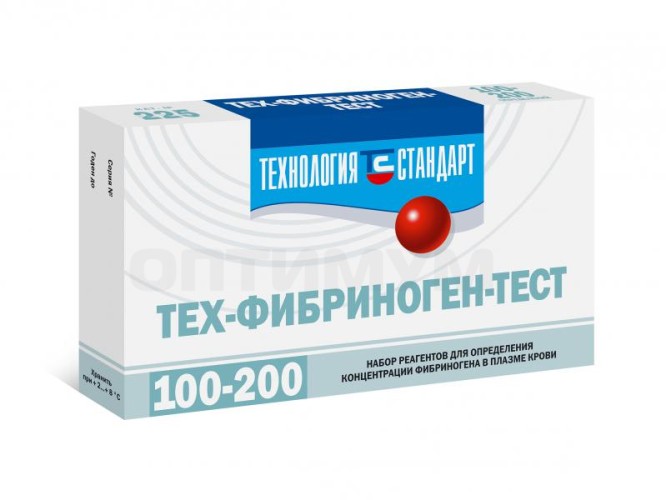 Тех-Фибриноген-тест (без плазмы 100 определений)