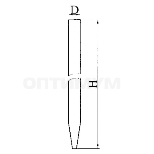 Колонка хроматографическая, эскиз 2-786-05