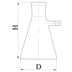Колба 2-500-29/32 ТС Бунзена ГОСТ 25336-82