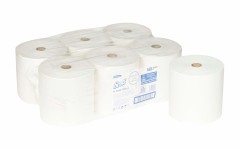 Полотенца бумажные 354 х 0,198 м, Scott XL, рулонные, белые, однослойные, 6 рулонов x 354 м, Kimberly-Clark
